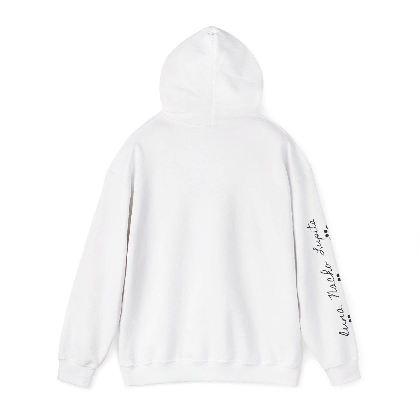 Dog Mom Hoodie — Paw Print Script Sleeve Hoodie